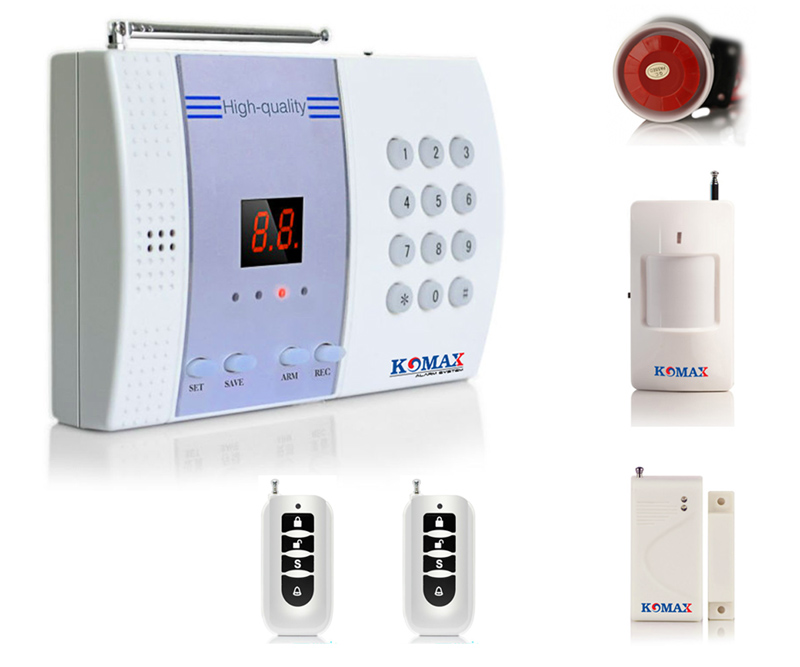Trọn bộ trung tâm chống trộm Komax KM-800P Trọn bộ trung tâm chống trộm Komax KM-800P