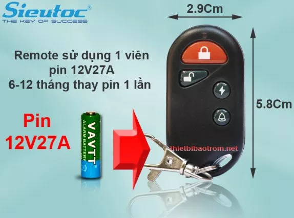 Pin dùng cho remote của KM-T55