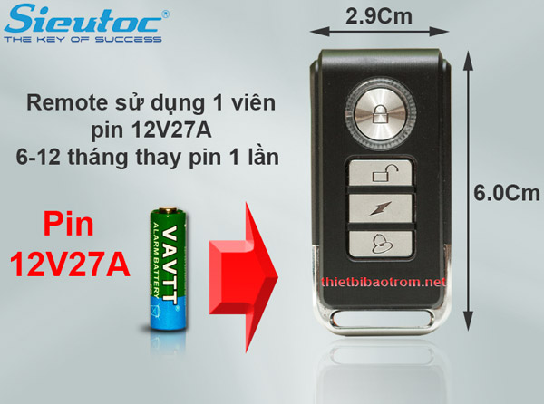 Pin dùng cho remote chống trộm