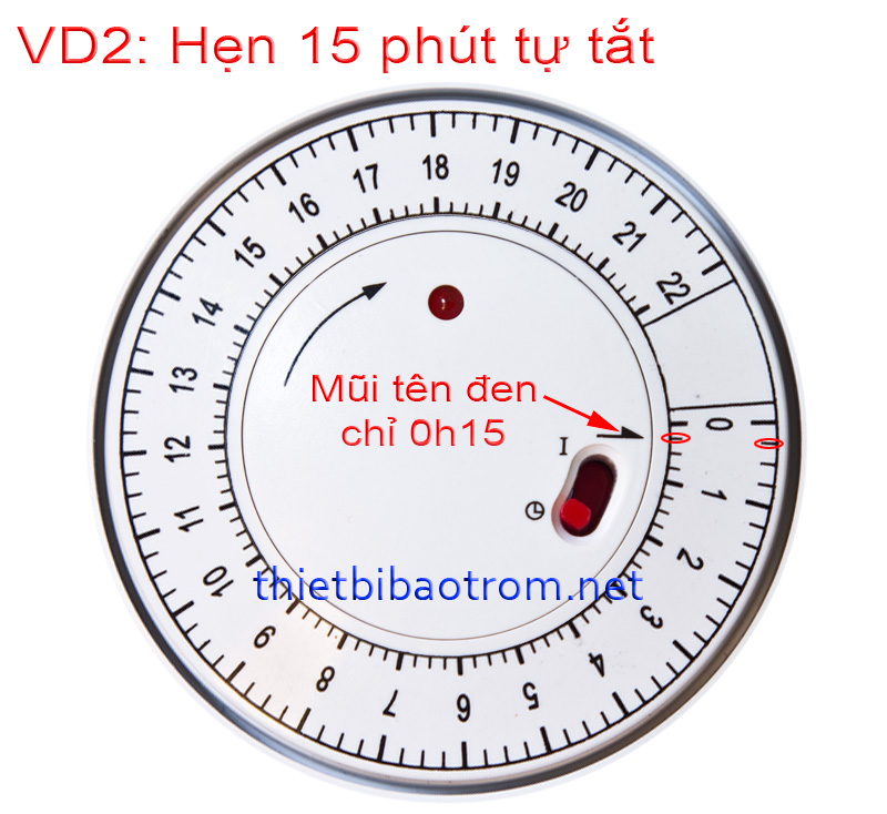 Cách hẹn giờ tắt của TG-01-D Cách hẹn giờ tắt của TG-01-D