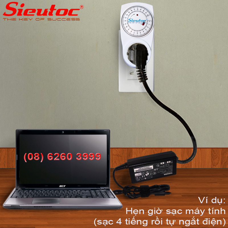 Hẹn giờ sạc pin cho laptop Hẹn giờ sạc pin cho laptop
