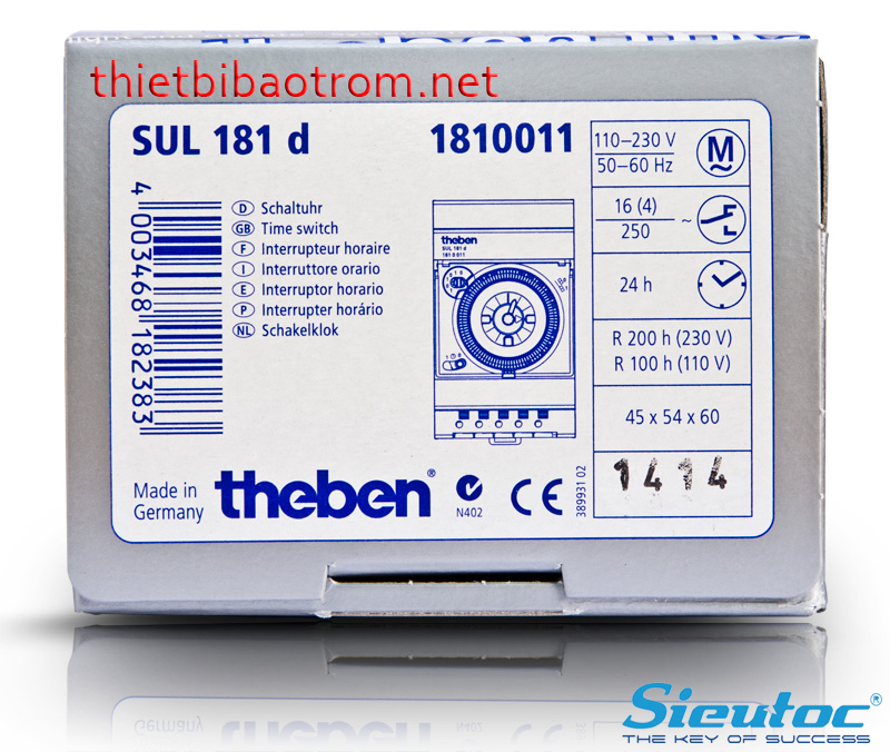 Vỏ hộp Timer Theben SUL 181d