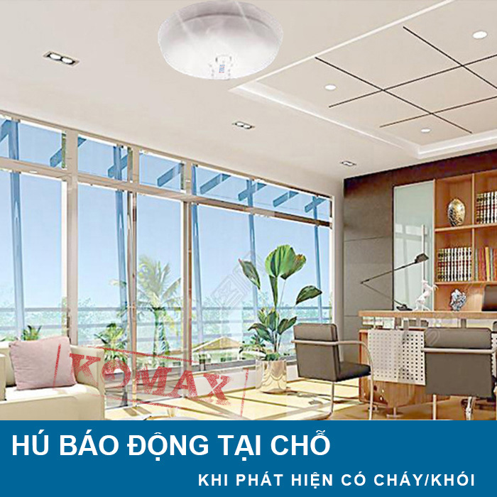Đầu dò báo cháy không dây tần số 433 Mh 5
