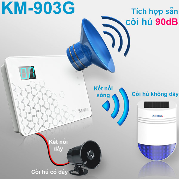 Bộ chống trộm dùng sim KM-903G 4