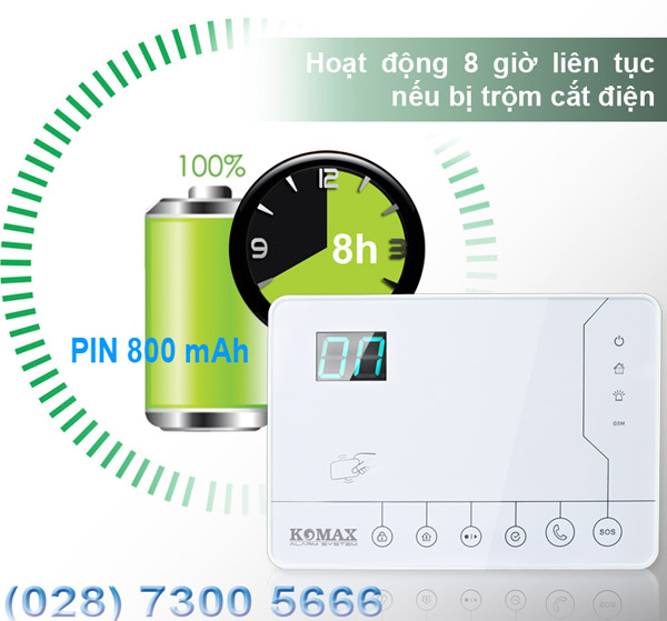 Pin sạc dự phòng của chống trộm KM-998G