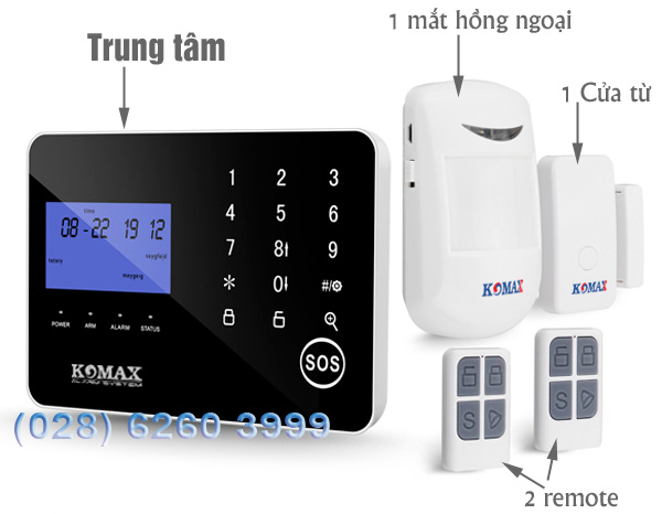 Trung tâm chống trộm KM-900GS và phụ kiện