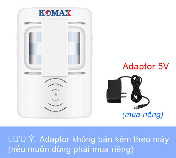 Báo khách 2 chiểu có thể dùng kèm adaptor 5V