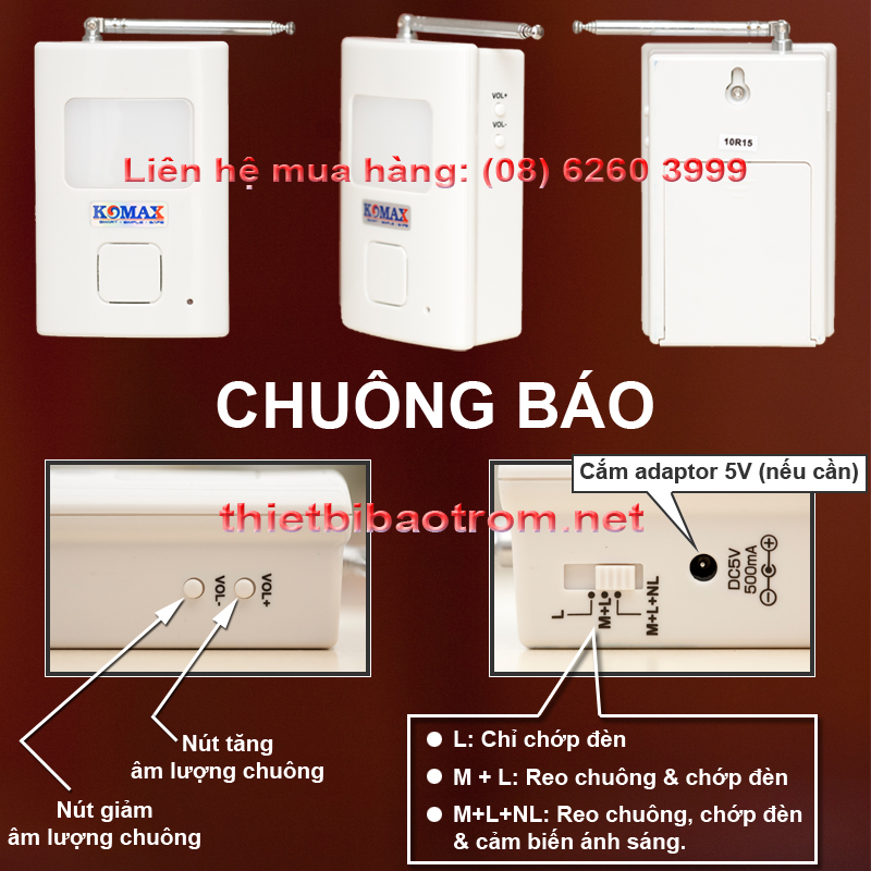 Chuông báo của báo khách KM-X850