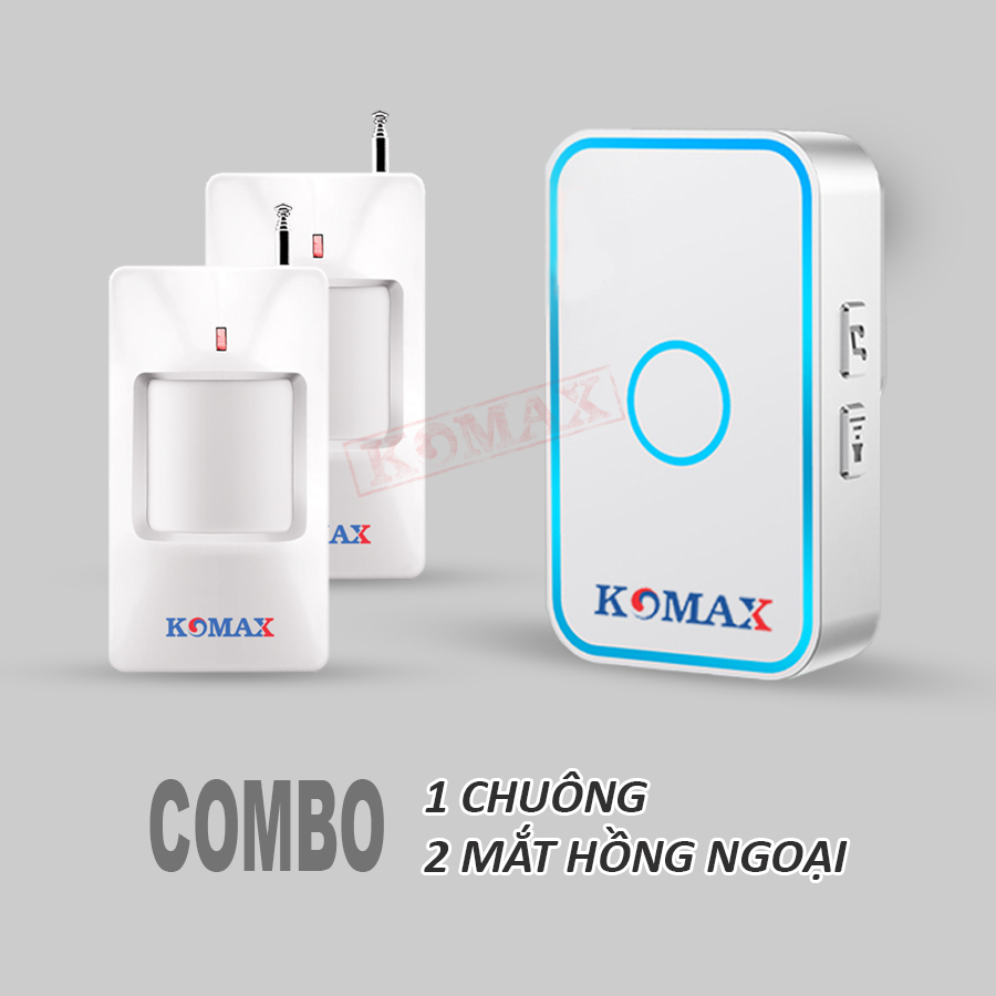 Bộ 2 mắt hồng ngoại 1 chuông KM-X300