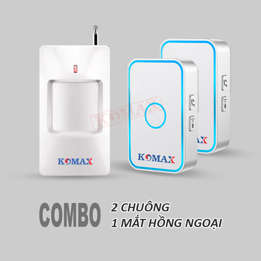 Bộ 1 mắt hồng ngoại 2 chuông của báo khách KM-X300