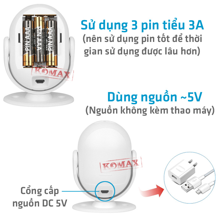 Phía sau của báo khách KM-002B