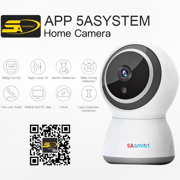 Camera 5A-C1 với app 5Asystem mới nhất, cho khả năng cài đặt và kết nối dễ dàng