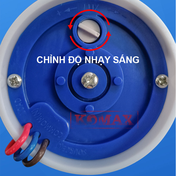 Nút chỉnh độ nhạy sáng của cảm biến bật đèn SS3H