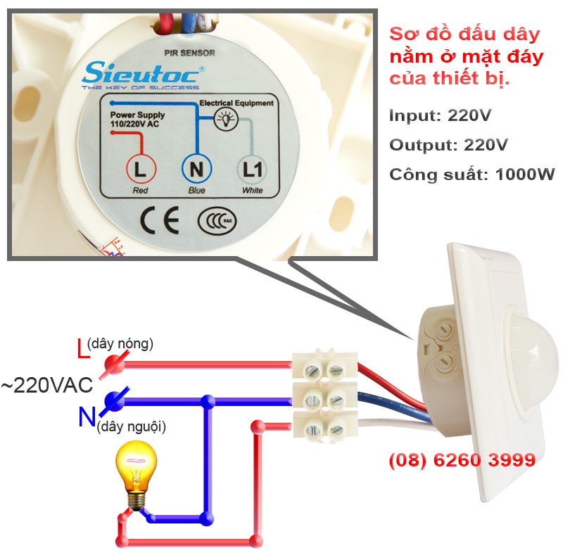 Sơ đồ đấu dây của cảm ứng AG-03