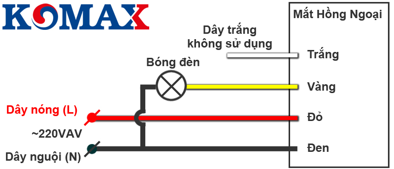 Sơ đồ đấu dây của cảm ứng gắn trần KM-S19