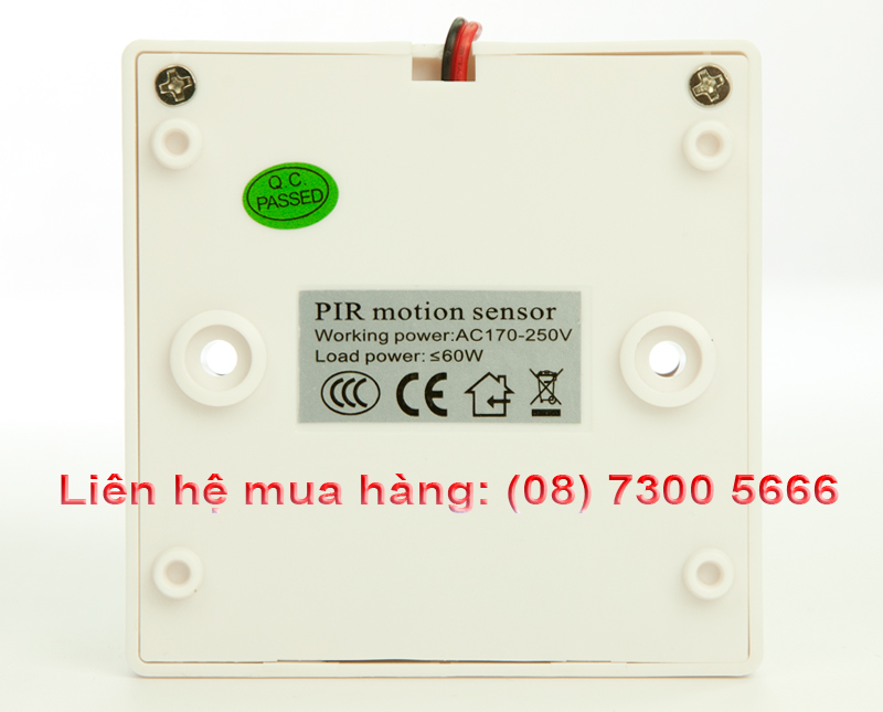 đuôi đèn cảm ứng hồng ngoại KM-S15 nhìn từ phía sau