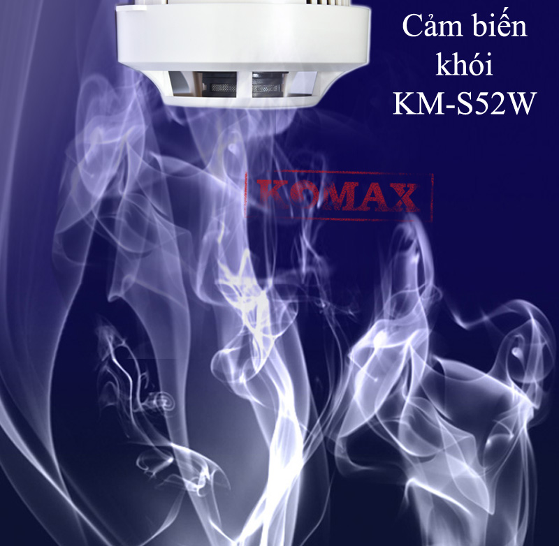 cảm biến báo khói KM-S52W dùng phát hiện có cháy