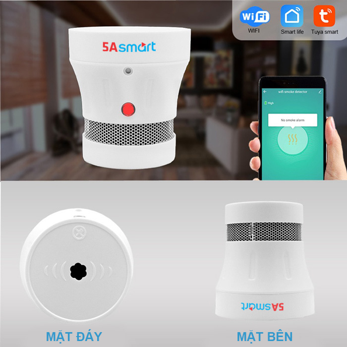 Đầu dò báo cháy wifi không dây-2