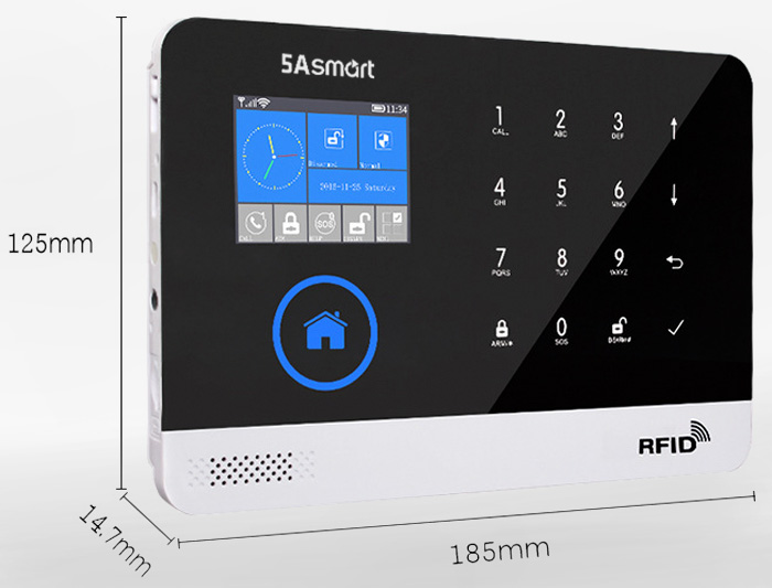 Với 5A-F10, chúng tôi muốn giới thiệu tới bạn bộ báo động chống trộm cao cấp với khả năng kết nối không dây, kết nối cảnh báo qua Wifi hoặc GSM mạnh mẽ, tin cậy hơn. Bộ báo động 5A Smart 5A-F10 có thiết kế hiện đại, kích thước nhỏ gọn phù hợp với mọi ngôi nhà