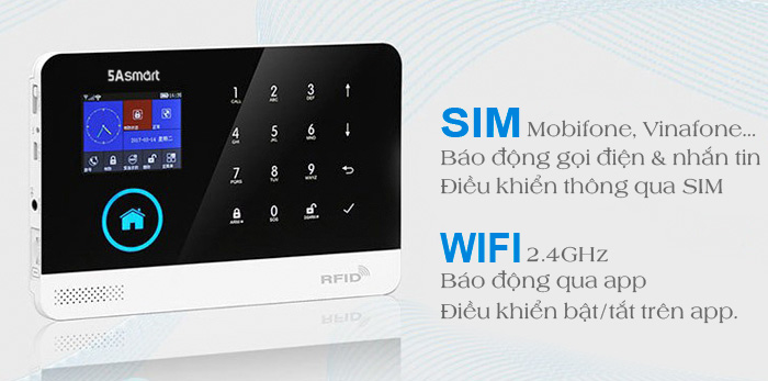 Báo Trộm Cao Cấp 5A-F10 thông minh có thể giúp bạn bảo vệ ngôi nhà mọi lúc, mọi nơi. Khi phát hiện có sự đột nhập hệ thống báo động của GW02 sẽ phát âm thanh báo ngay tại địa điểm lắp đặt và đồng thời gọi điện thoại và nhắn tin cho bạn biết về sự cố đang xảy ra