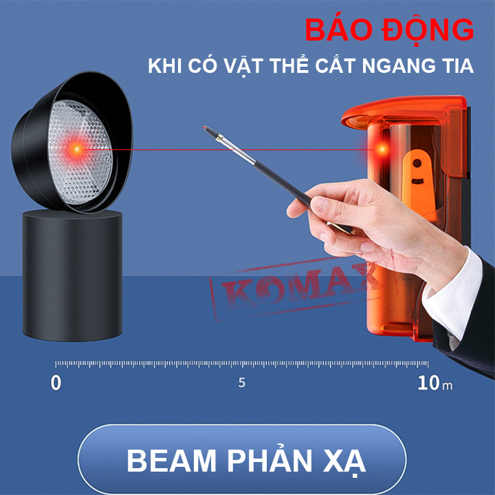 Là loại hàng rào phản xạ bao gồm 1 đầu phát và 1 gương phản xạ, rất thuận tiện cho việc lắp đặt