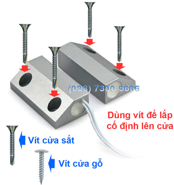 Cách lắp đặt từ gắn cửa chống trộm KM-D28