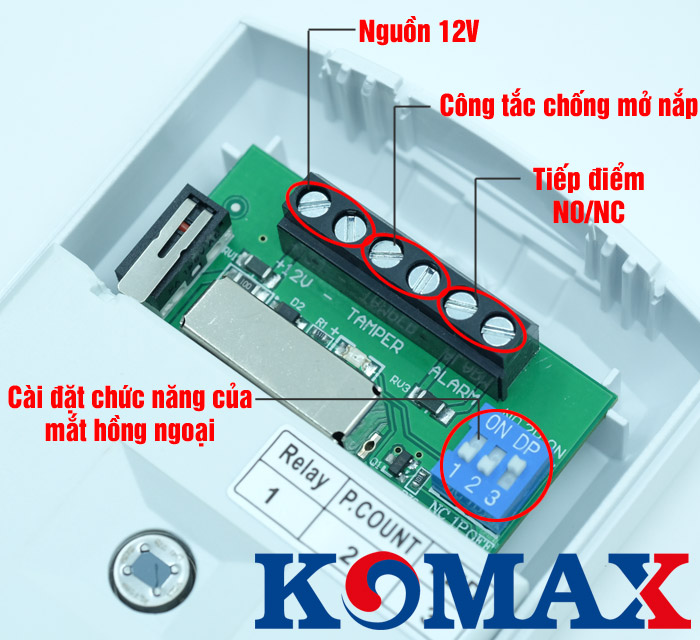 Cách đấu dây của mắt hồng ngoại KM-5120