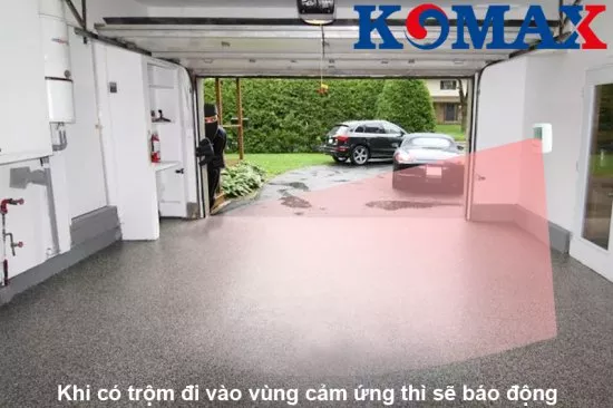 Báo trộm hồng ngoại cao cấp gắn ở gara Báo trộm hồng ngoại cao cấp gắn ở gara