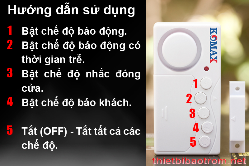 Hướng dẫn sử dụng công tắc từ KM-C03