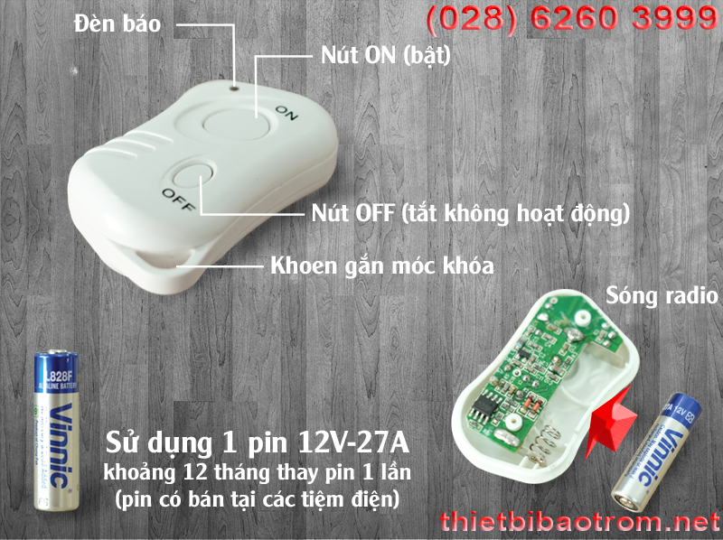 Remote điều khiển chống trộm KM-R20