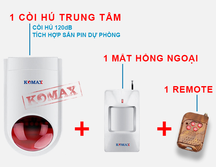 Trung t&acirc;m b&aacute;o động hỗ trợ kết nối nhiều cảm biến cửa, mắt hồng ngoại v&agrave; remote điều khiển từ xa.