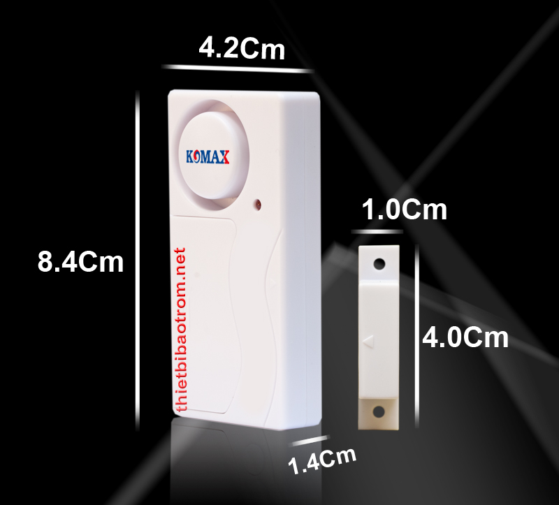 Kích thước cảm biến chống cạy chống đập cửa KM-RC25 Kích thước cảm biến chống cạy chống đập cửa KM-RC25
