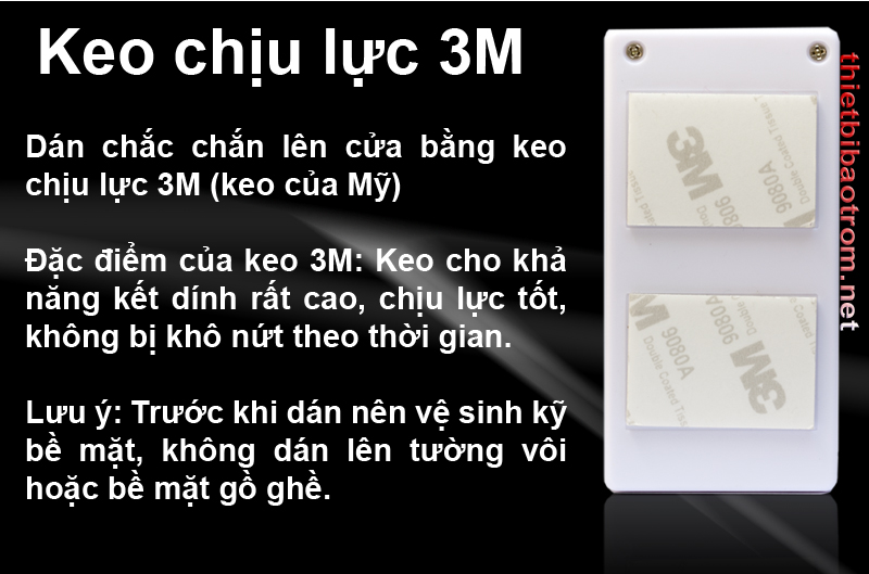 Dùng keo dám 3M cho Km-RC25 Dùng keo dám 3M cho Km-RC25