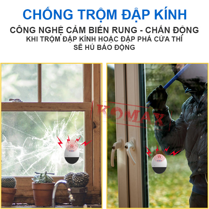 Dùng cảm biến chấn động chống trộm KM-R6, bạn sẽ yên tâm hơn vì luôn có vệ sĩ bảo vệ gia đình bạn