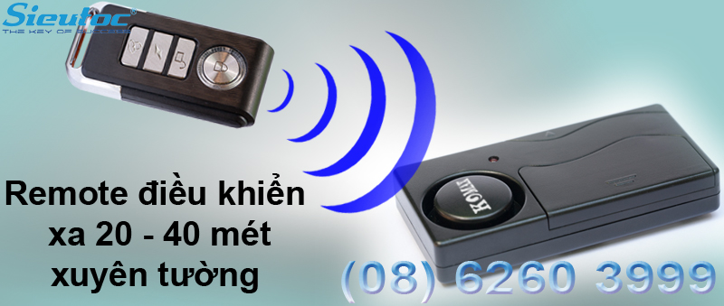 Cảm biến rung báo trộm KM-R16 kèm remote