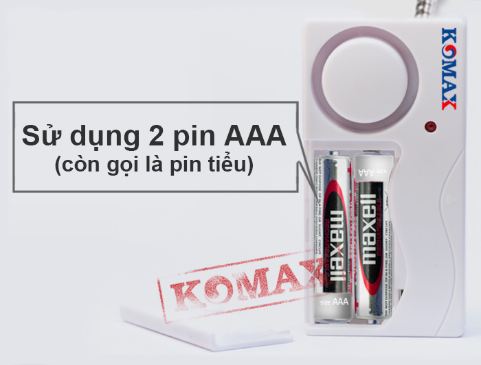 Pin dùng cho bộ phận báo động cửa cuốn