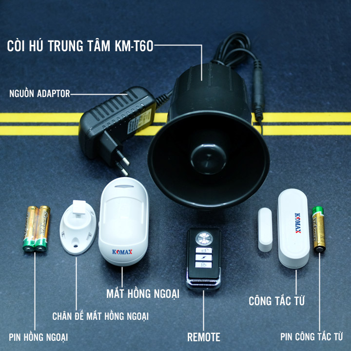 Trọn bộ chống trộm độc lập KM-T60 Trọn bộ chống trộm độc lập KM-T60