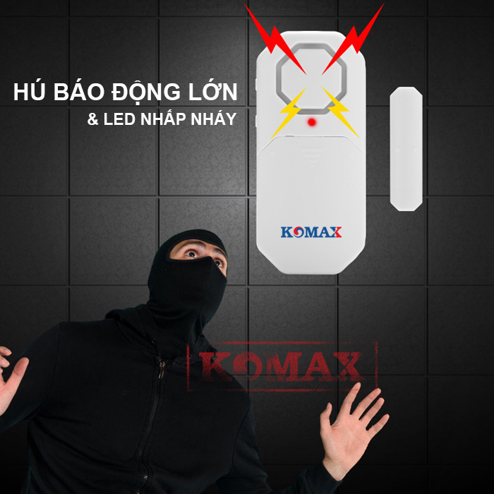 Báo trộm gắn cửa dùng pin km-rc25 2