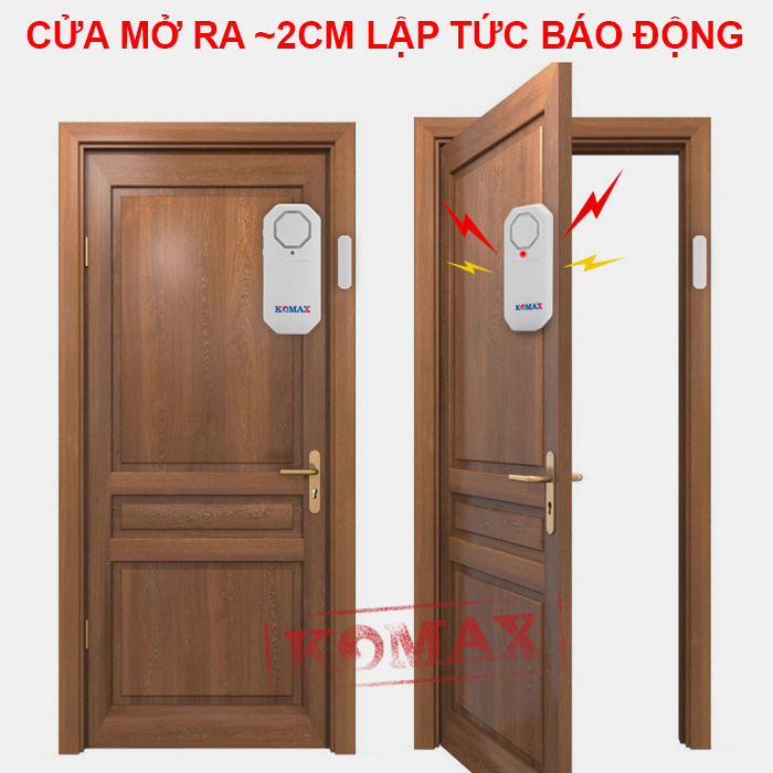 Báo động ngay khi cửa bị lệch 2cm