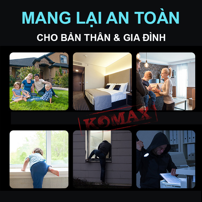 Chống trộm KM-RC25 giúp bạn hoàn toàn yên tâm khi vắng nhà