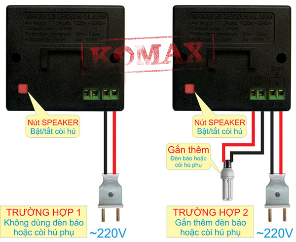 Sơ đồ đấu dây của thiết bị chống trộm PG-113A