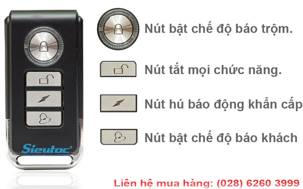 Remote điều khiển chống trộm KM-T45C