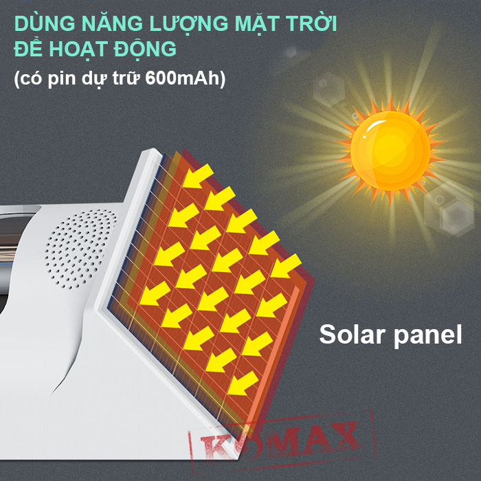 Sạc pin hoàn toàn bằng năng lượng mặt trời