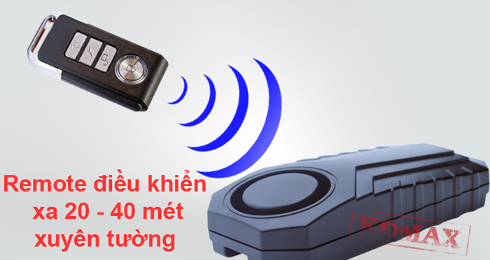 Remote điều khiển Cảm biến rung chỉnh được độ nhạy cảm biến KM-R16A dùng cho xe máy