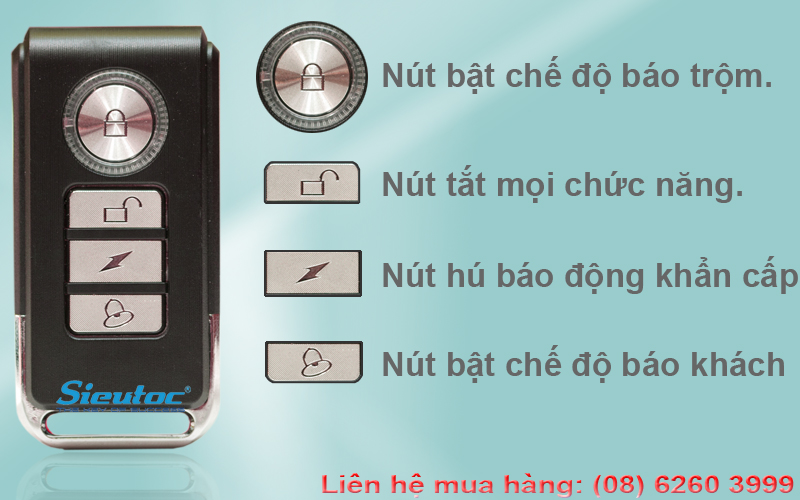 Chức năng của Remote điều khiển từ gắn cửa chống trộm KM-C05