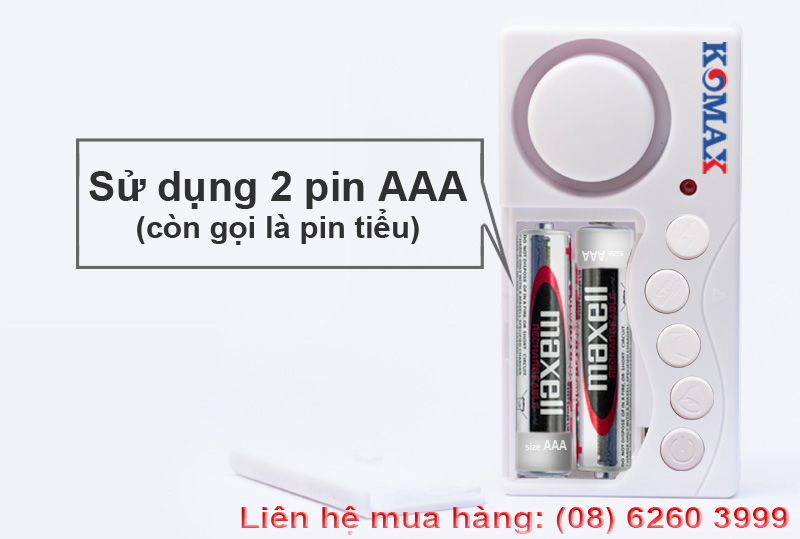 KM-C03 sử dụng pin tiểu AAA