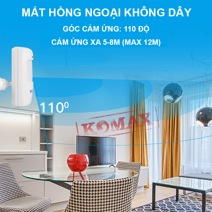 Mắt hồng ngoại chống trộm không dây P300A - 5