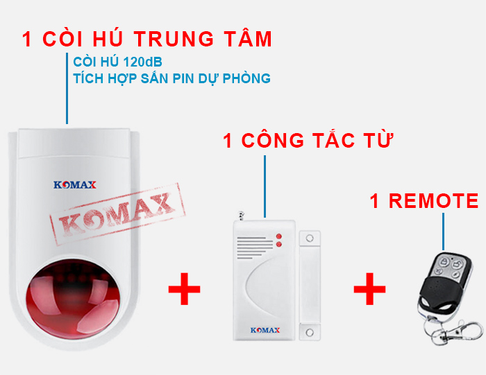 Trọn bộ trung tâm báo trộm KM-T80D