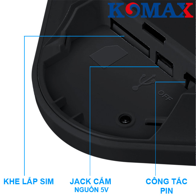 Trung tâm chống trộm dùng Wifi sim KM-G20-6