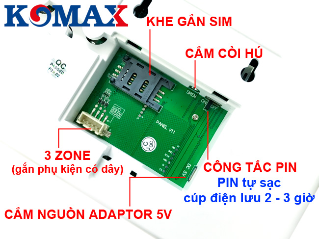 Khả năng kết nối của báo trộm wifi KM-G30